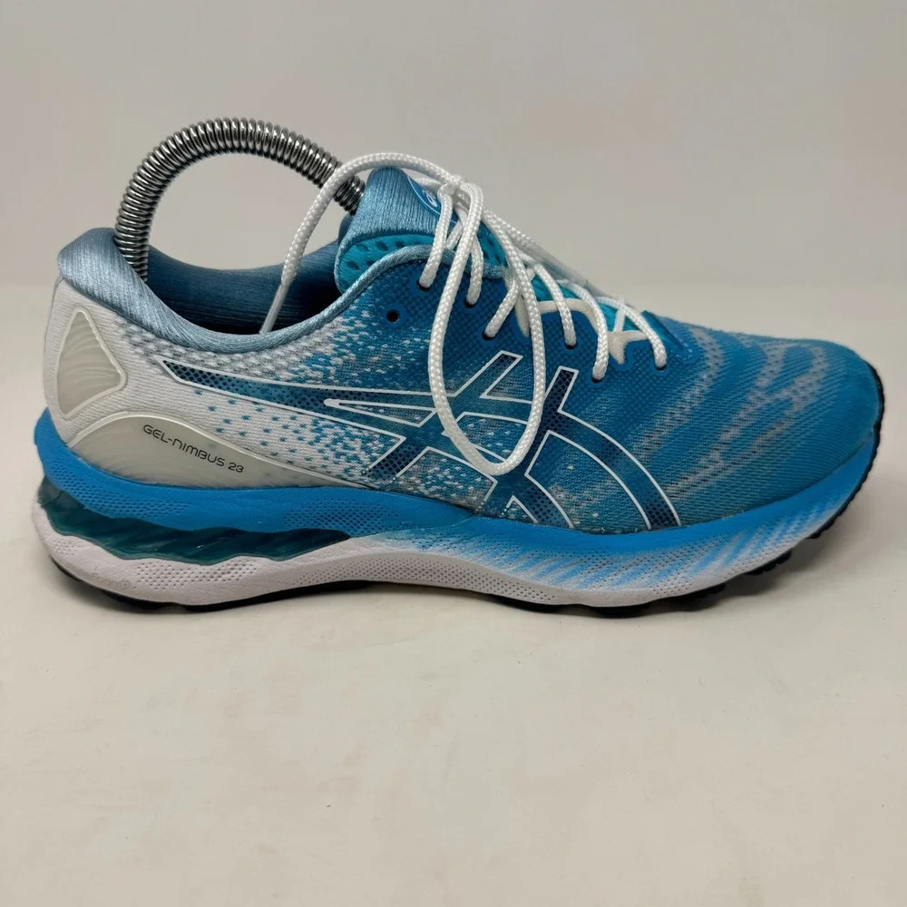 ASICS Gel Nimbus 23 'Digital Aqua' 1012A885-401 Running Shoes‎ Women's Size 8